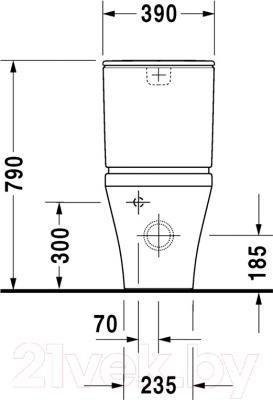 Унитаз напольный Duravit DuraStyle 2155090000