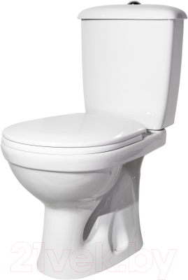 Унитаз напольный Оскольская керамика Суперкомпакт (белый, вертикальный выпуск) - фото