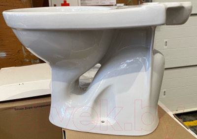 Унитаз напольный Оскольская керамика Суперкомпакт (белый, вертикальный выпуск)