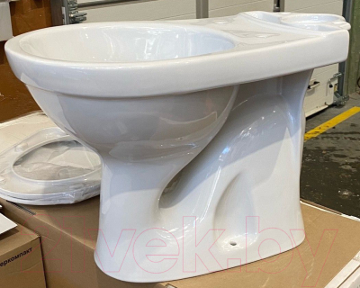 Унитаз напольный Оскольская керамика Суперкомпакт (белый, вертикальный выпуск)