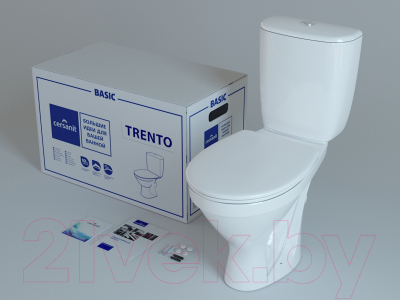 Унитаз напольный Cersanit Trento (S-KO-TR011-3/6-PL-w)