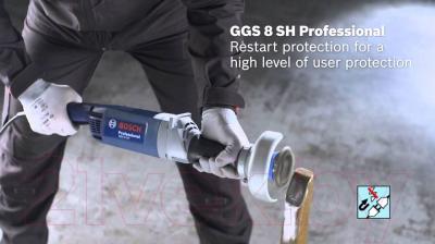 Профессиональная прямая шлифмашина Bosch GGS 8 SH