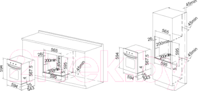 Электрический духовой шкаф Exiteq F41MR