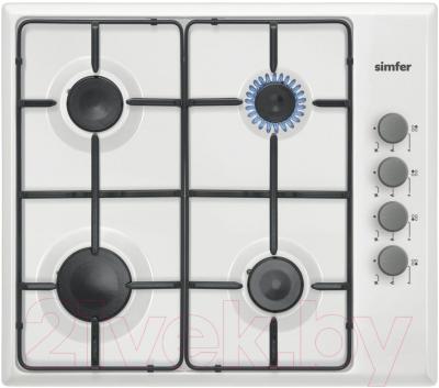 Газовая варочная панель Simfer H60Q40W411 - фото