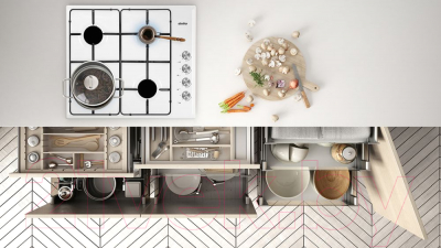 Газовая варочная панель Simfer H60Q40W411