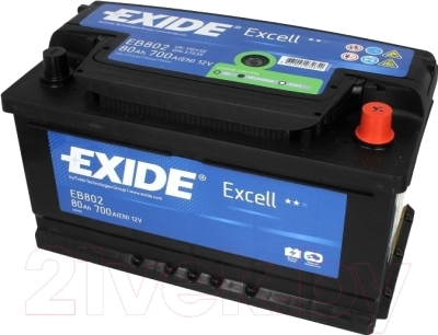 Автомобильный аккумулятор Exide Excell EB802 - фото