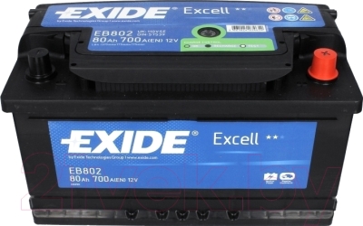 Автомобильный аккумулятор Exide Excell EB802