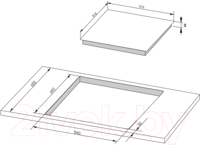 Индукционная варочная панель Hansa BHIW68308