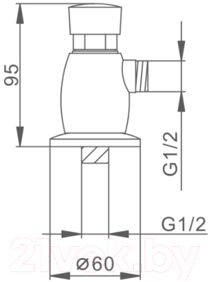 Смывной кран для писсуара Frap F7201