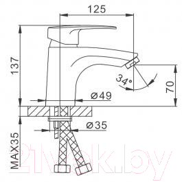 Смеситель Frap H701 F10701-B