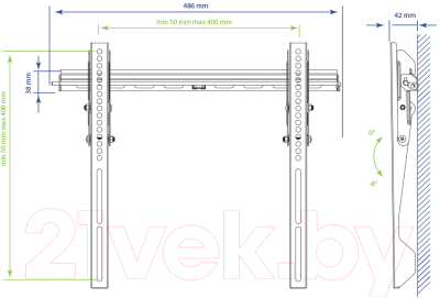 Кронштейн для телевизора Kromax Vega-12