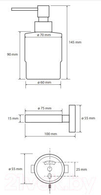 Дозатор для жидкого мыла Bemeta 104109115