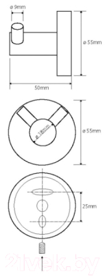 Крючок для ванной Bemeta 104106035