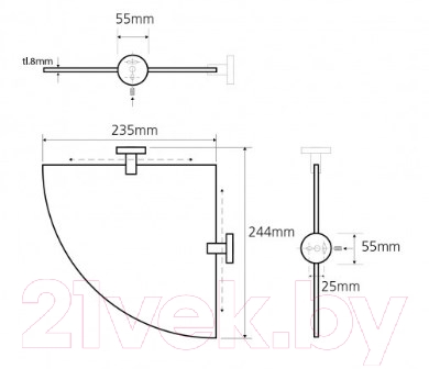 Полка для ванной Bemeta 104102015