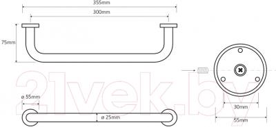 Поручень Bemeta 102307012