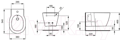 Биде подвесное Ideal Standard Connect E799701