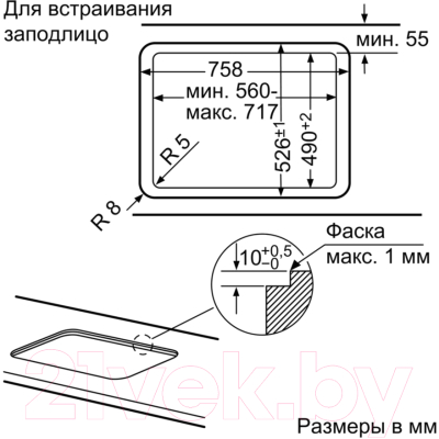 Газовая варочная панель Bosch PPQ7A6B90