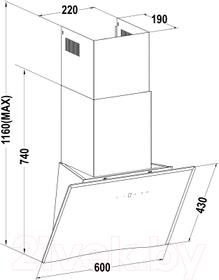 Вытяжка наклонная Germes Bristol
