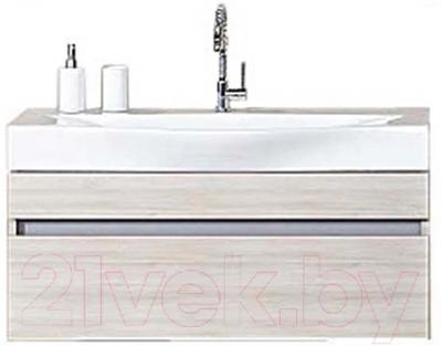 Тумба с умывальником Aqwella Бергамо / Ber.01.08/A (акация) - фото