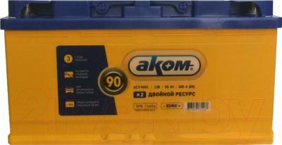 Автомобильный аккумулятор AKOM 6СТ-90 Евро EFB - фото