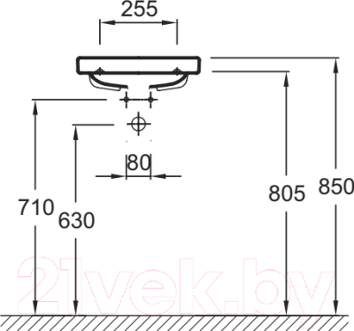 Умывальник Jacob Delafon Odeon Up E4799G-00