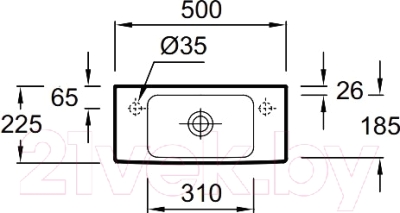 Умывальник Jacob Delafon Odeon Up E4701-00