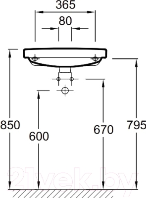 Умывальник Jacob Delafon Odeon Up E4701-00