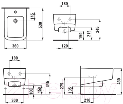 Биде подвесное Laufen Pro-S 8309610003021