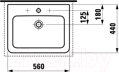 Умывальник Laufen Pro 8139610001041