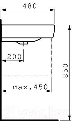 Умывальник Laufen Pro 8189530001041