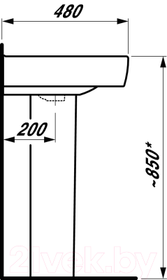 Умывальник Laufen Pro 8189530001041