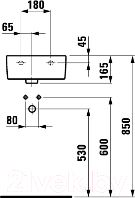 Умывальник Laufen Pro 8169550001061