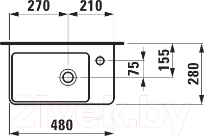 Умывальник Laufen Pro S 8159540001041