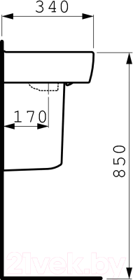 Умывальник Laufen Pro 8119510001041