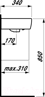 Умывальник Laufen Pro 8119510001041