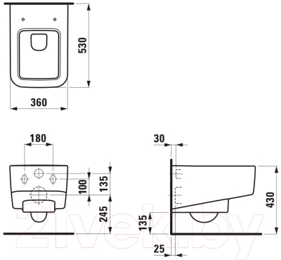 Унитаз подвесной Laufen Pro S 8209620000001