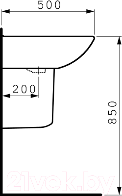 Умывальник Laufen Pro 8109530001041