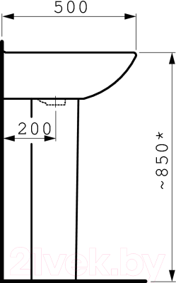 Умывальник Laufen Pro 8109530001041