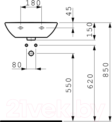 Умывальник Laufen Pro 8159520001041