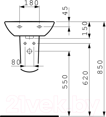 Умывальник Laufen Pro 8159520001041