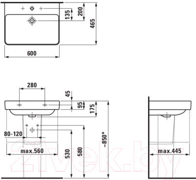 Пьедестал Laufen Pro S 8199620000001