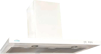Вытяжка Т-образная Elikor Квадра 90 / 90П-650-К3Д (белый) - фото