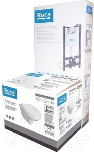 Унитаз подвесной с инсталляцией Roca Mateo 893100010