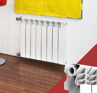 Радиатор алюминиевый Fondital Exclusivo B4 350/100 (V680014)