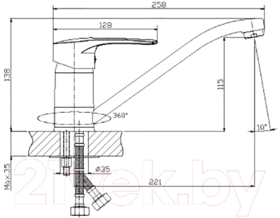 Смеситель Rossinka Silvermix T40-21