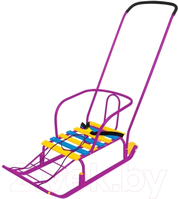 Санки детские Ника Тимка 5 Комфорт / Т5К (сиреневый) - фото