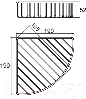 Полка для ванной Milardo 105WC00M44