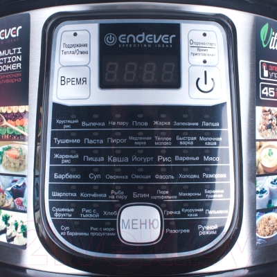 Мультиварка Endever Vita-95 (черный/сталь)