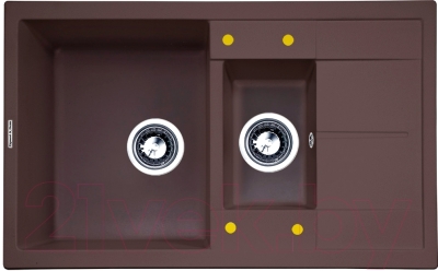 Мойка кухонная Zigmund & Shtain Rechteck 780.2 (швейцарский шоколад) - фото