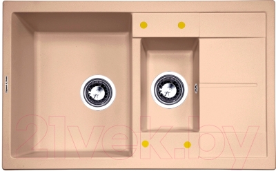 Мойка кухонная Zigmund & Shtain Rechteck 780.2 (топленое молоко) - фото